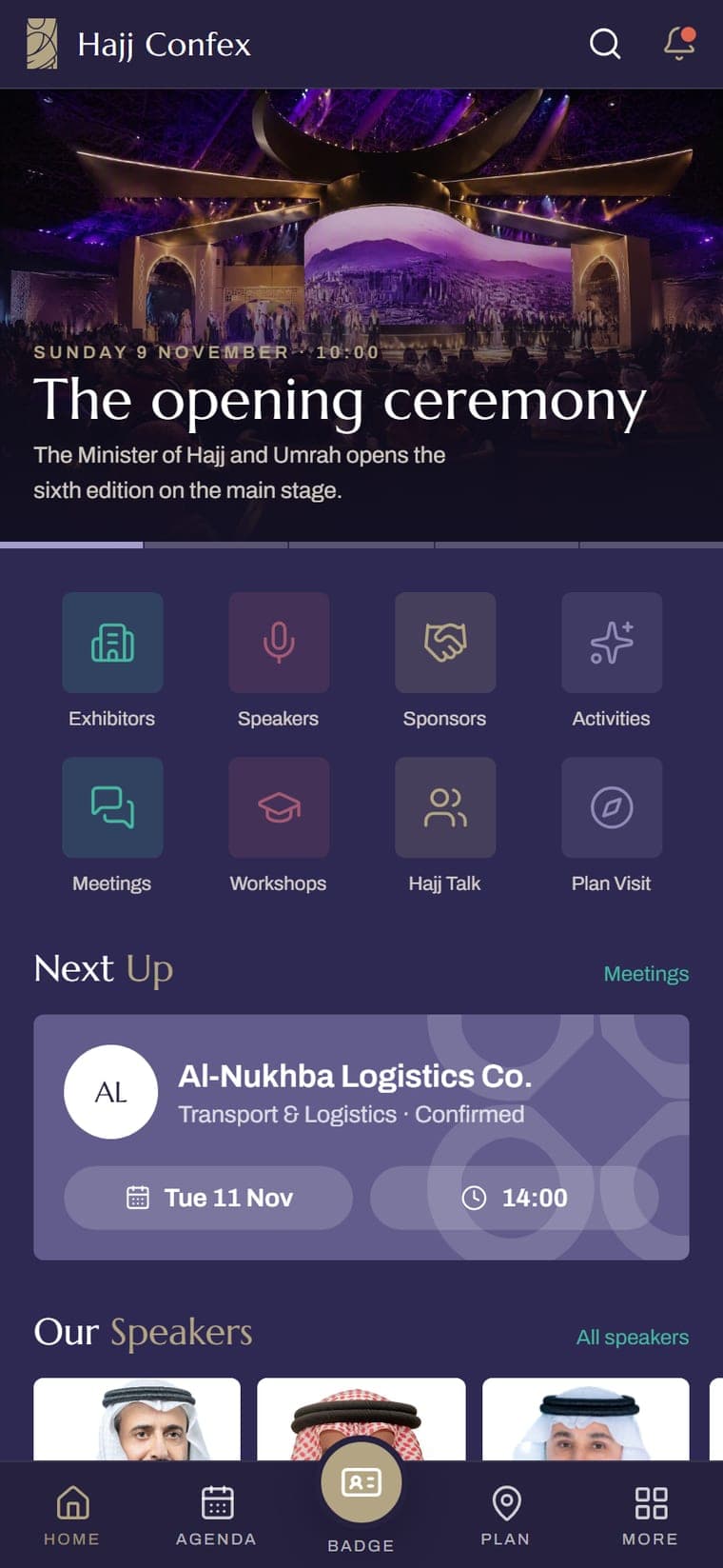 The Hajj Confex app